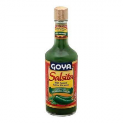 Goya salsita hot sauce salsa picante plenty hot jalepeno chiles