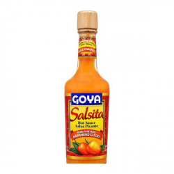 Goya salsita hot sauce salsa picante pure fire ripe habanero chiles